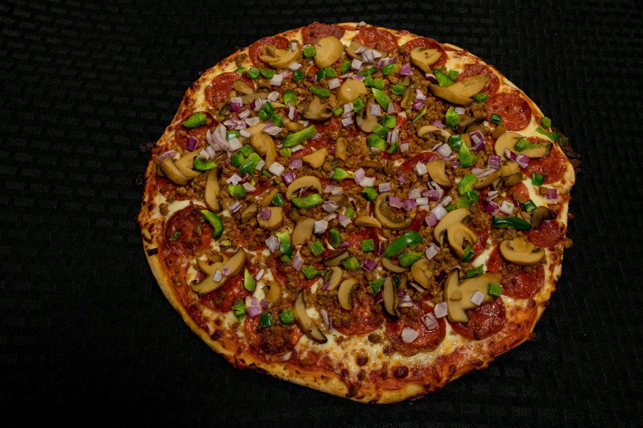 Ron’s pizza ready to share