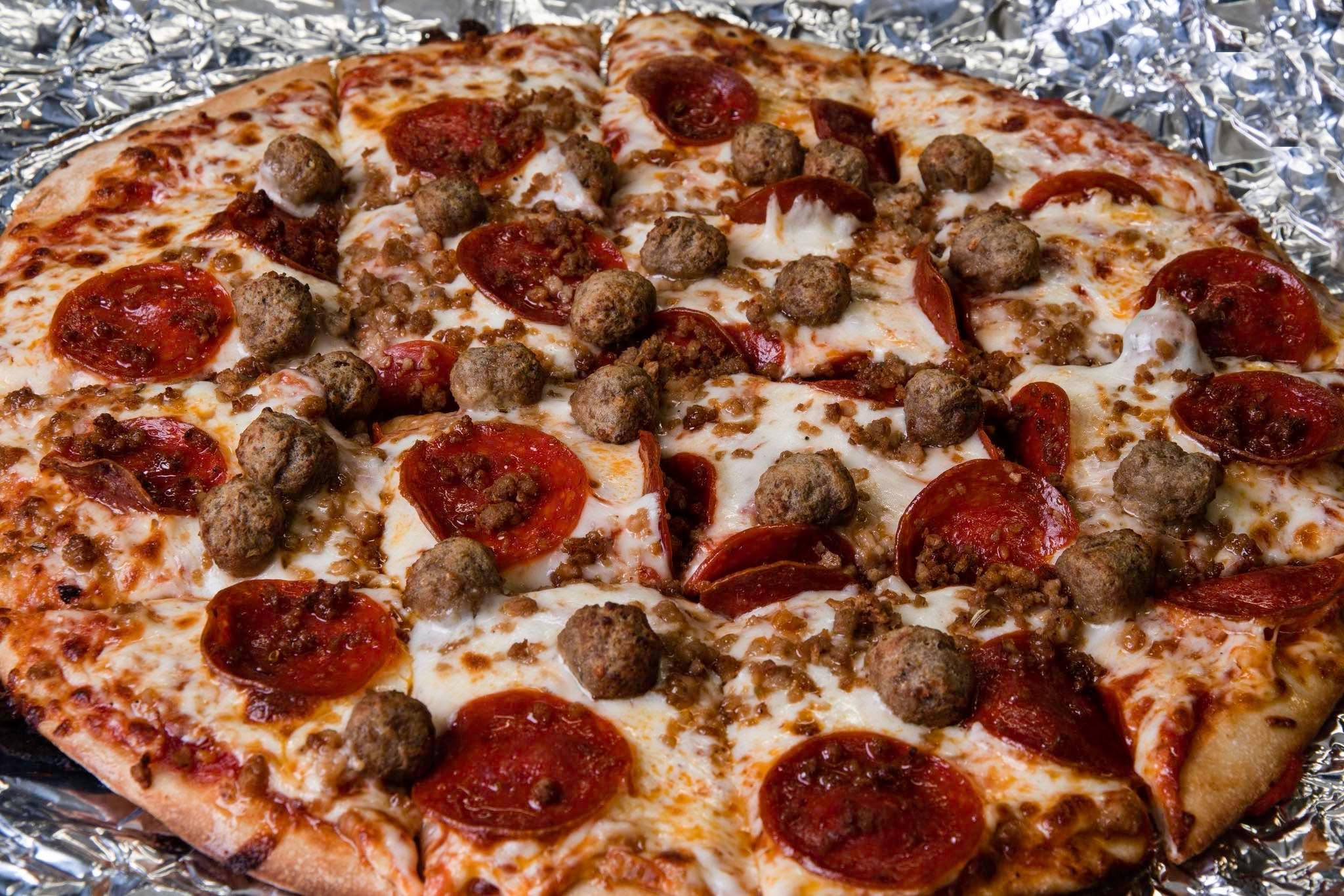 Loaded Ron’s specialty pizza